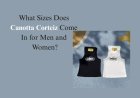 What Sizes Does Canotta Corteiz Come In for Men and Women?